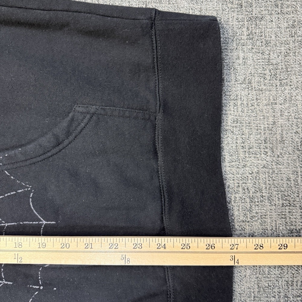 Huntington Ink Tattoo Lounge Hoodie Men's Medium Black Grunge Spider Web - Picture 6 of 7